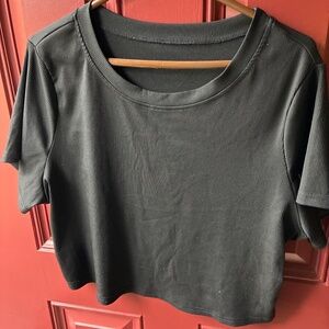 Cropped Stretchy T shirt